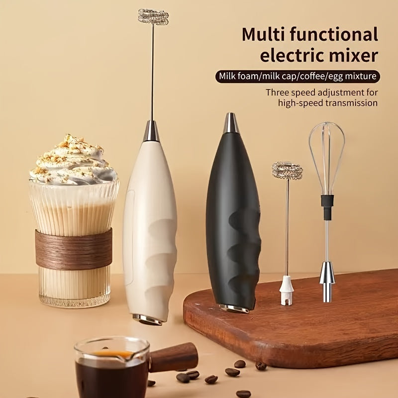 Batidor Eléctrico Mini de Mano para Espuma y Crema