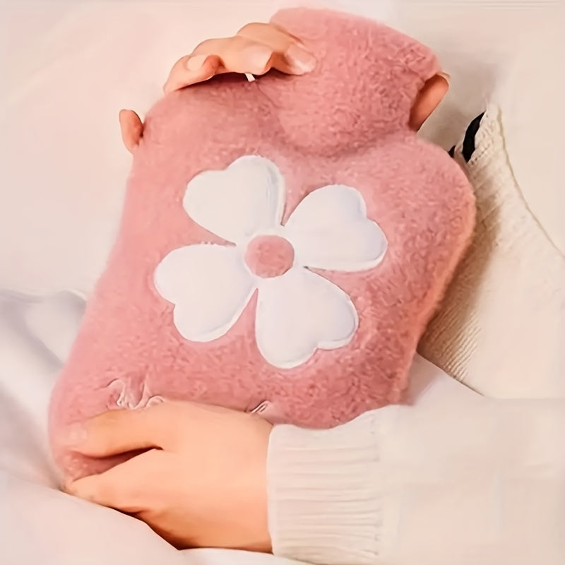 Bolsa de Agua Caliente con Funda Suave, 500/1000 ml, Cálida y Duradera