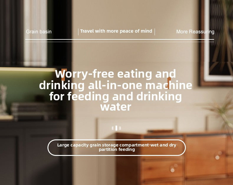 Comedero y Bebedero Automático Integrado para Mascotas