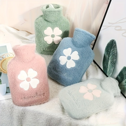 Bolsa de Agua Caliente con Funda Suave, 500/1000 ml, Cálida y Duradera