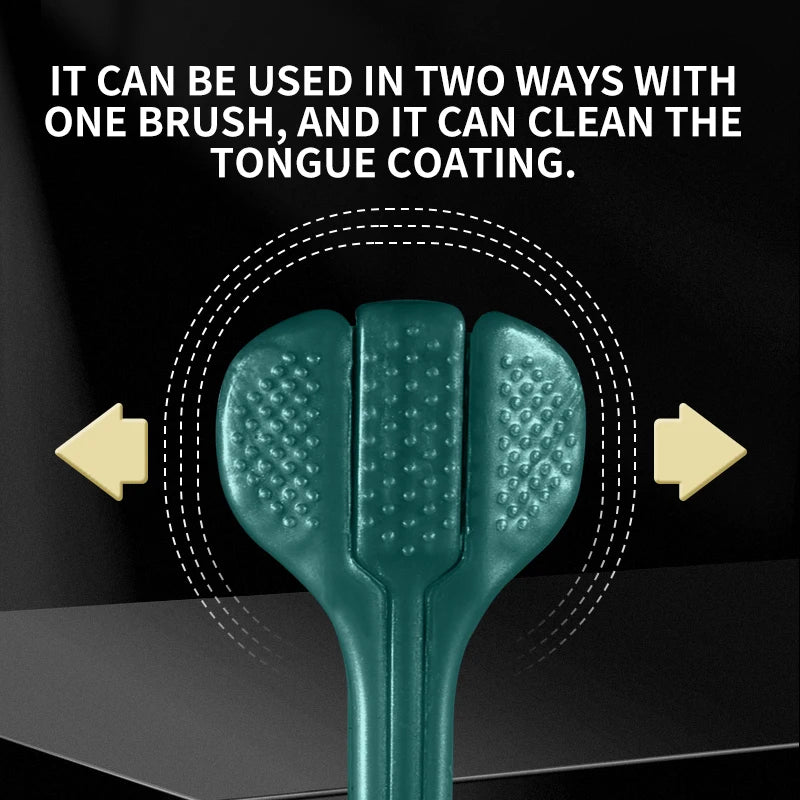 Cepillos de Dientes Adultos 3 Lados con Raspador de Lengua