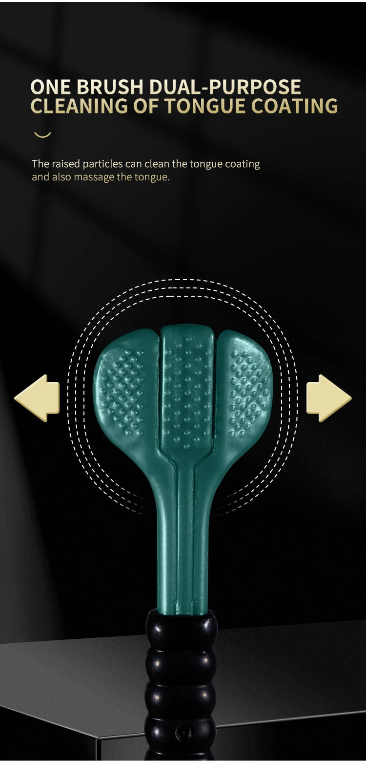Cepillos de Dientes Adultos 3 Lados con Raspador de Lengua