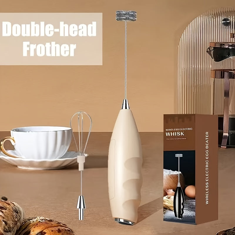 Batidor Eléctrico Mini de Mano para Espuma y Crema