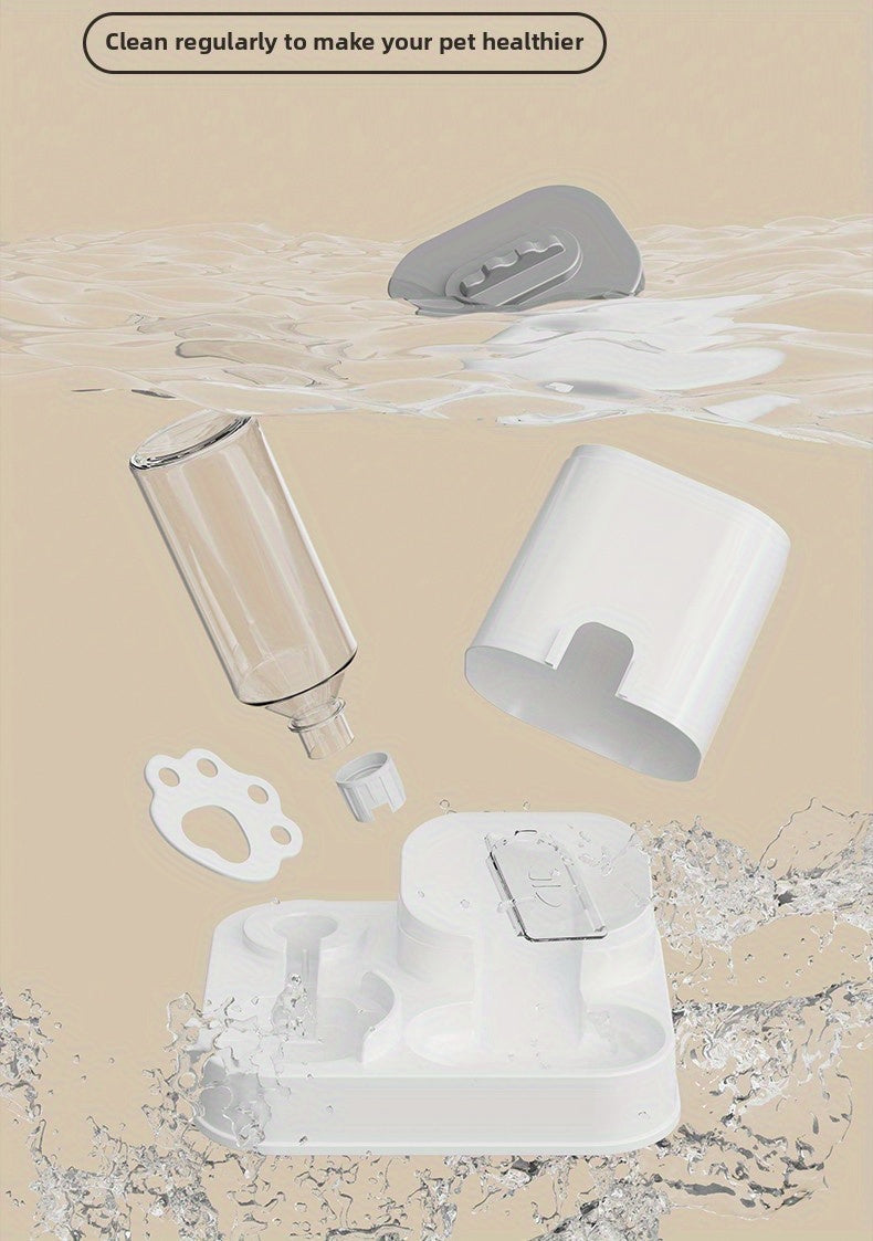 Comedero y Bebedero Automático Integrado para Mascotas